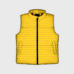 Детский жилет Паттерн оранжевые колючки