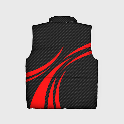 Детский жилет GTR Nissan - Carbon and red / 3D-Светло-серый – фото 2