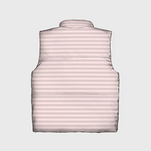 Детский жилет Бледный серо-розовый в полоску / 3D-Светло-серый – фото 2