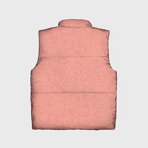 Детский жилет Однотонный персиковый текстура / 3D-Черный – фото 2