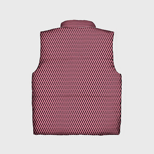 Детский жилет Розовый имитация сетки паттерн / 3D-Черный – фото 2