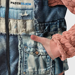 Детский жилет Patchwork denim - vogue, цвет: 3D-светло-серый — фото 2