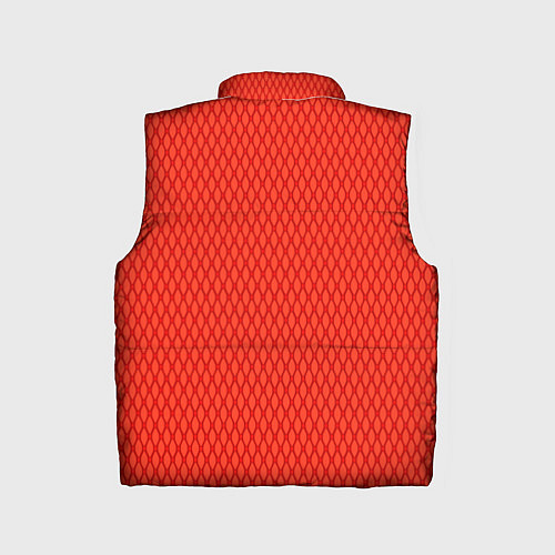 Детский жилет Сочный красный паттерн сетка / 3D-Черный – фото 2