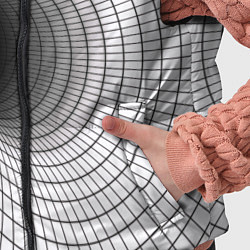 Детский жилет Червоточина - черная сетка на белом, цвет: 3D-черный — фото 2