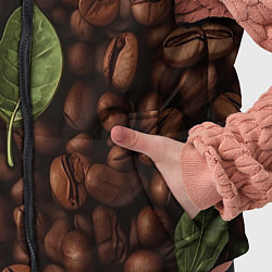 Детский жилет Кофейные зёрна с листьями, цвет: 3D-черный — фото 2