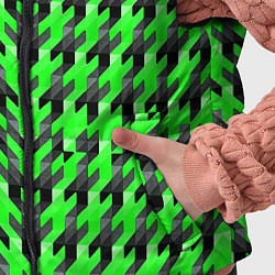 Детский жилет Чёрно-зелёный паттерн, цвет: 3D-черный — фото 2