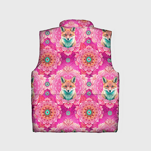 Детский жилет Лисица и паттерн / 3D-Красный – фото 2