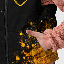 Детский жилет Arsenal - gold gradient вертикально, цвет: 3D-черный — фото 2