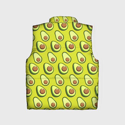 Детский жилет Паттерн с половинкой авокадо / 3D-Черный – фото 2