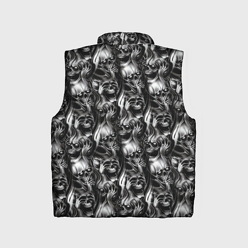 Детский жилет Smoke skulls / 3D-Красный – фото 2