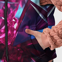 Детский жилет Яркие розовые хрусталики, цвет: 3D-светло-серый — фото 2