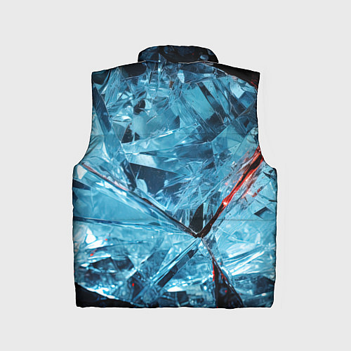Детский жилет Ледяной абстрактный куб / 3D-Светло-серый – фото 2