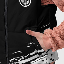 Детский жилет Inter абстрактные краски текстура, цвет: 3D-светло-серый — фото 2