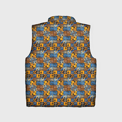 Детский жилет Африканская тема / 3D-Черный – фото 2