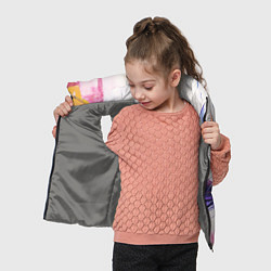 Детский жилет Хаотичные мазки краски, цвет: 3D-светло-серый — фото 2