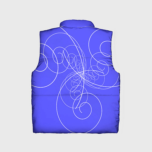 Детский жилет Спирали расходящиеся в стороны / 3D-Черный – фото 2