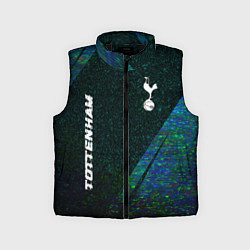 Детский жилет Tottenham glitch blue, цвет: 3D-черный