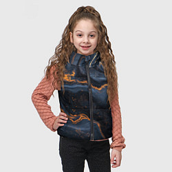 Детский жилет Лакшери текстура с узорами, цвет: 3D-светло-серый — фото 2