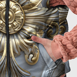 Детский жилет Классические узоры бело-золотые узоры, цвет: 3D-черный — фото 2