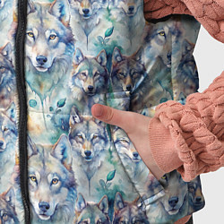 Детский жилет Паттерн из волков, цвет: 3D-светло-серый — фото 2