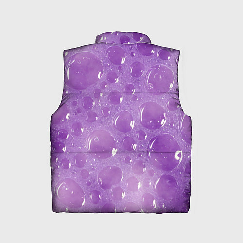 Детский жилет Фиолетовая пена / 3D-Светло-серый – фото 2