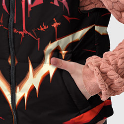 Детский жилет Агрессивные красные линии на чёрном фоне, цвет: 3D-красный — фото 2