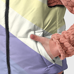 Детский жилет Паттерн цветные волны - color waves, цвет: 3D-светло-серый — фото 2