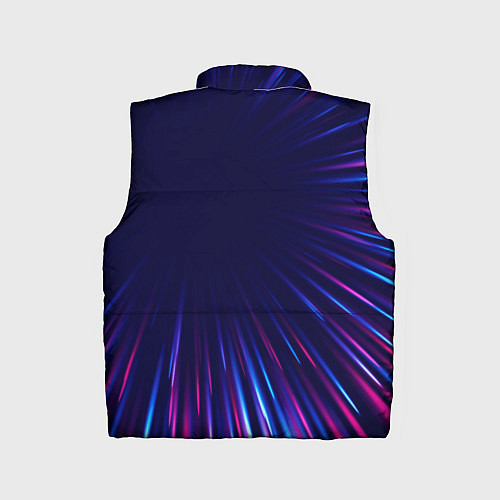 Детский жилет Danganronpa neon blast lines / 3D-Черный – фото 2