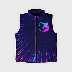 Детский жилет Danganronpa neon blast lines, цвет: 3D-черный