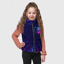 Детский жилет Danganronpa neon blast lines, цвет: 3D-черный — фото 2