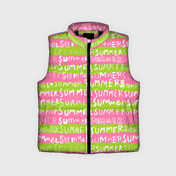 Детский жилет Summer pattern, цвет: 3D-черный