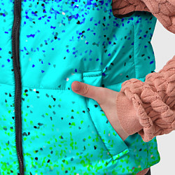 Детский жилет Пикселизация неоновых цветов, цвет: 3D-светло-серый — фото 2
