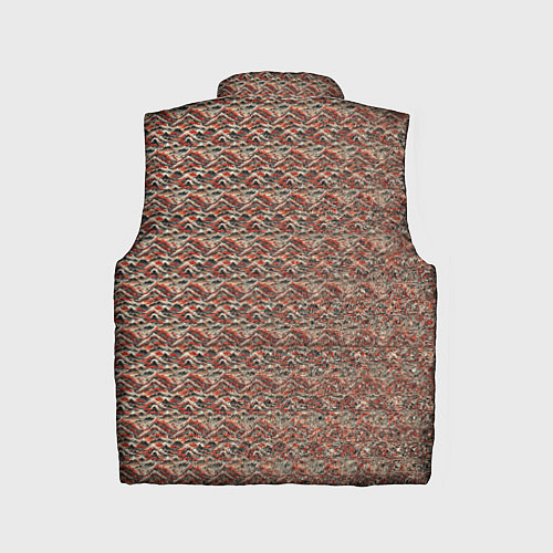 Детский жилет Паттерн японских гор / 3D-Черный – фото 2