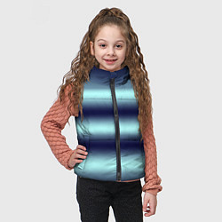 Детский жилет Полосы градиент, цвет: 3D-черный — фото 2