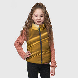 Детский жилет Золотой сплав абстрактная текстура, цвет: 3D-черный — фото 2