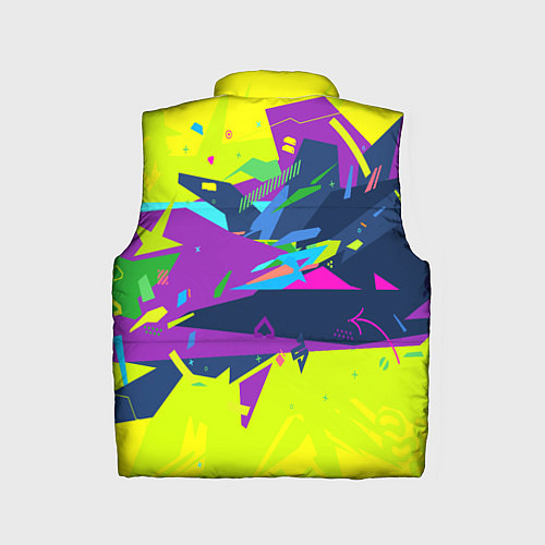 Детский жилет В стиле киберпанка / 3D-Красный – фото 2