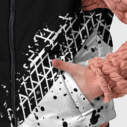 Детский жилет Митсубиши: следы от шин, цвет: 3D-светло-серый — фото 2