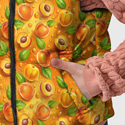 Детский жилет Сочные сладкие абрикосы паттерн, цвет: 3D-красный — фото 2