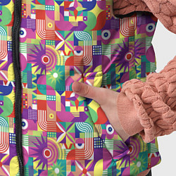 Детский жилет Звезды и другие геометрические фигуры, цвет: 3D-черный — фото 2