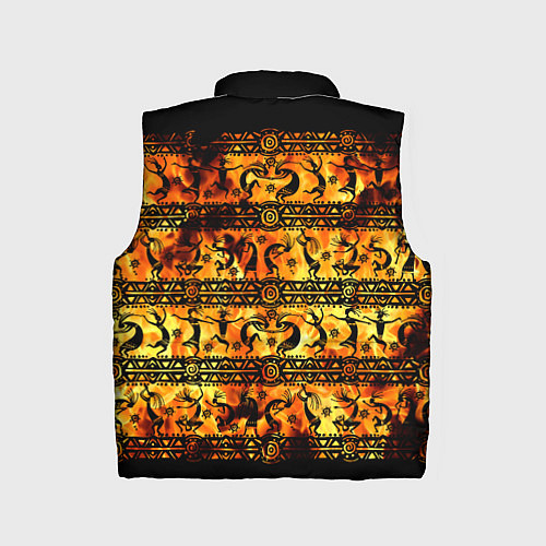 Детский жилет Кокопелли - танцы в огне / 3D-Черный – фото 2