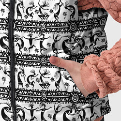 Детский жилет Боги индейцев хайда - Кокопелли, цвет: 3D-красный — фото 2