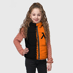 Детский жилет Half life краски оранж, цвет: 3D-черный — фото 2