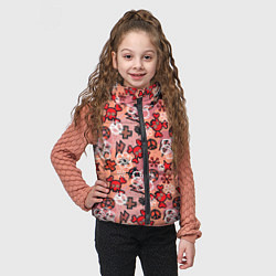 Детский жилет Череп с костями узор, цвет: 3D-черный — фото 2