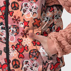 Детский жилет Череп с костями узор, цвет: 3D-черный — фото 2