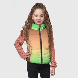 Детский жилет Фисташковый комбинированный градиент, цвет: 3D-светло-серый — фото 2
