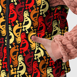 Детский жилет Кокопелли - паттерн, цвет: 3D-черный — фото 2