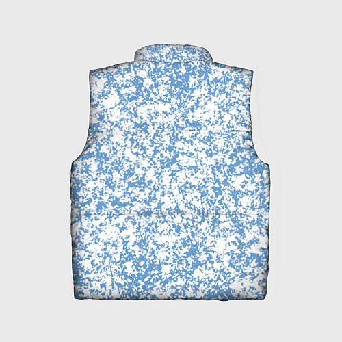 Детский жилет Пёстрый бело-голубой / 3D-Светло-серый – фото 2