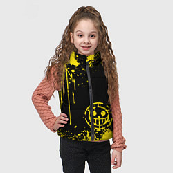 Детский жилет Трафальгар Д Ватер Ло прозвище пират, цвет: 3D-светло-серый — фото 2