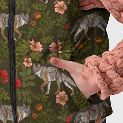 Детский жилет Волки и шиповник, цвет: 3D-черный — фото 2