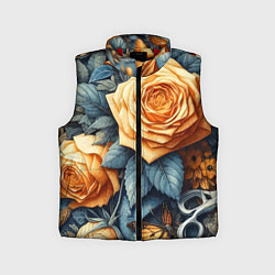 Детский жилет Композиция из всякой всячины с розой - нейросеть